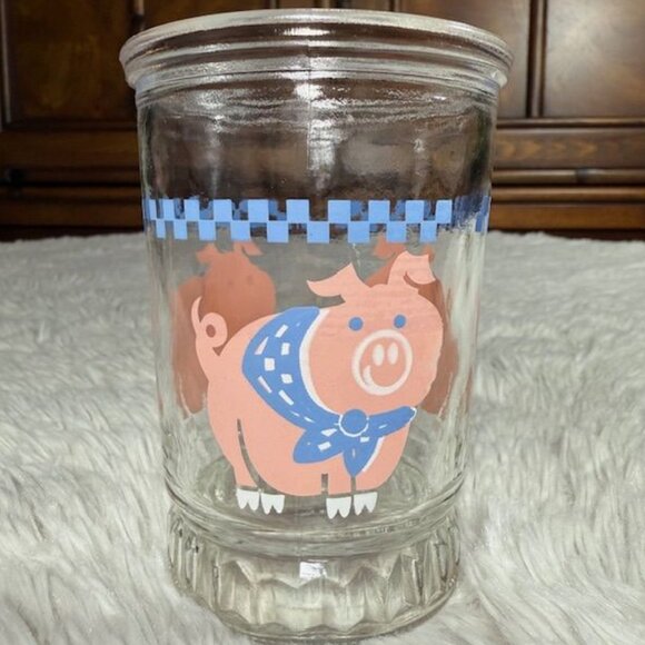 Vintage 5pc Country Cow Country Pig Glass Set - Picture 7 of 12